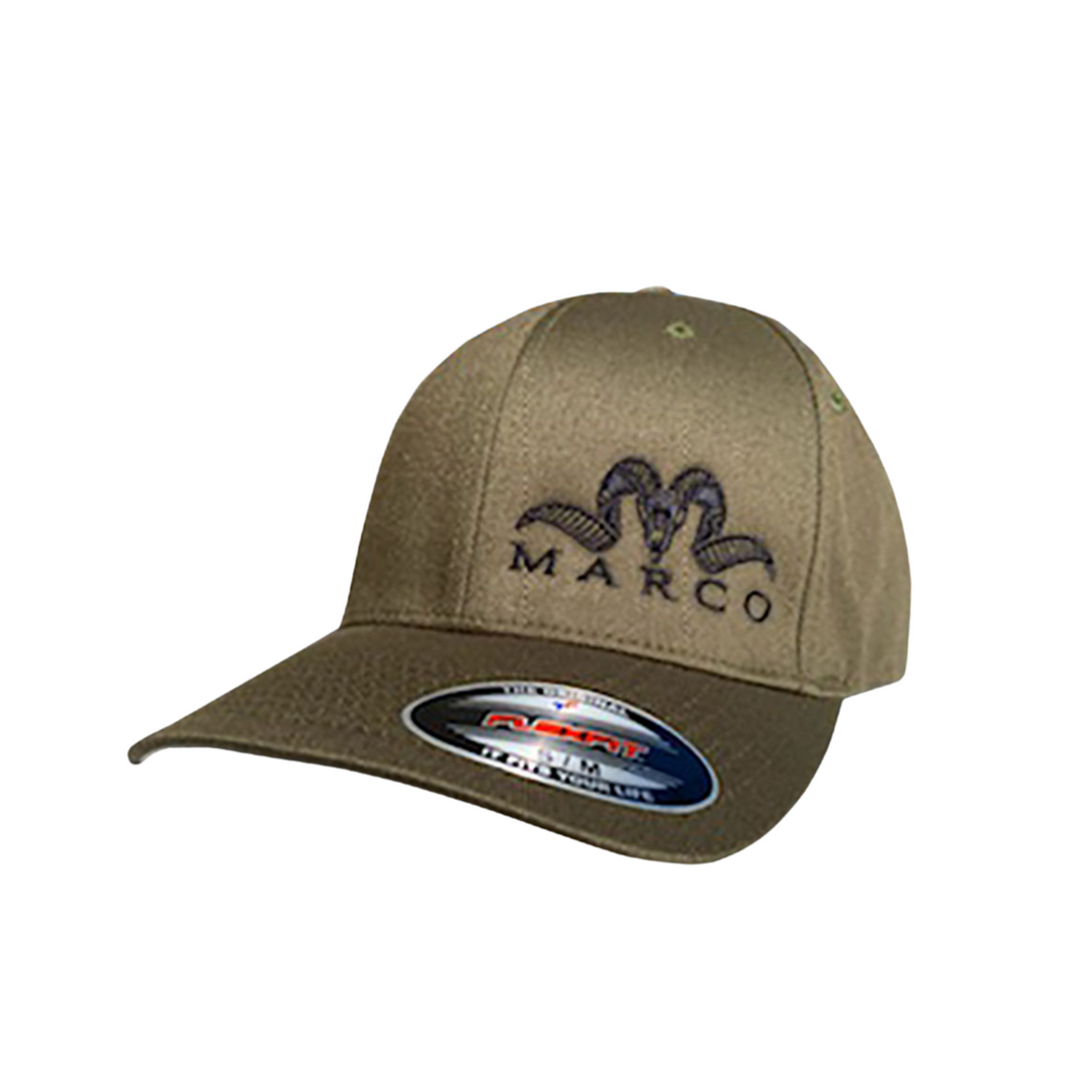 Olive Hat with Black Logo