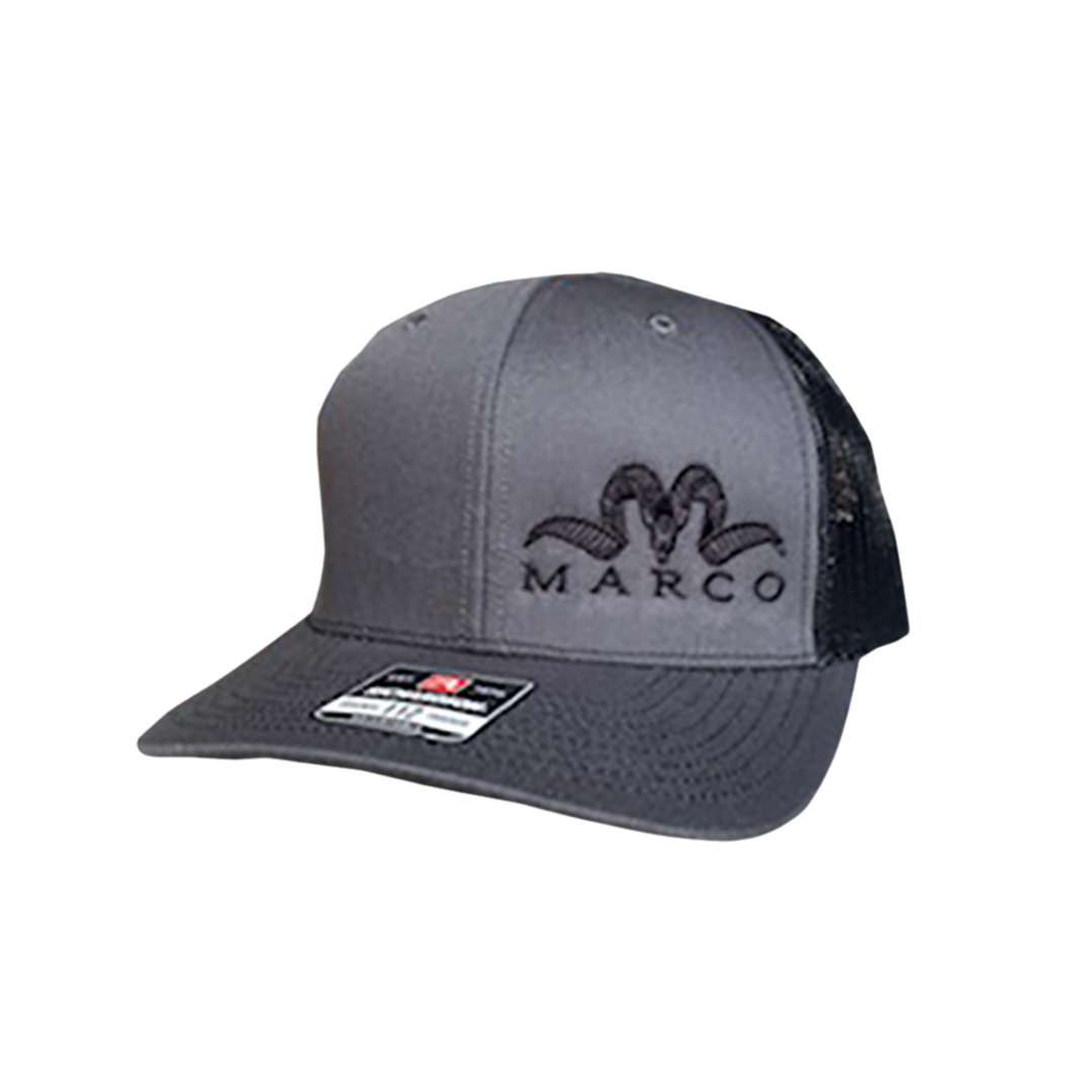 Gray Hat with Black Mesh back and Black Logo